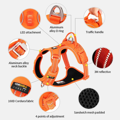 Ergonomic No-Pull Reflective Harness
