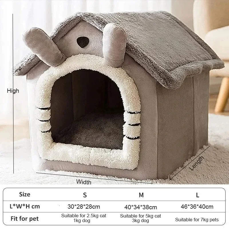 Cosy Indoor Dog House Tent with Washable Cushion