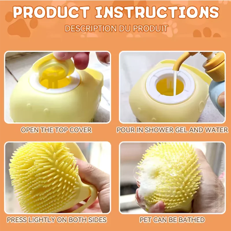 SoftScrub Pet Bath Brush