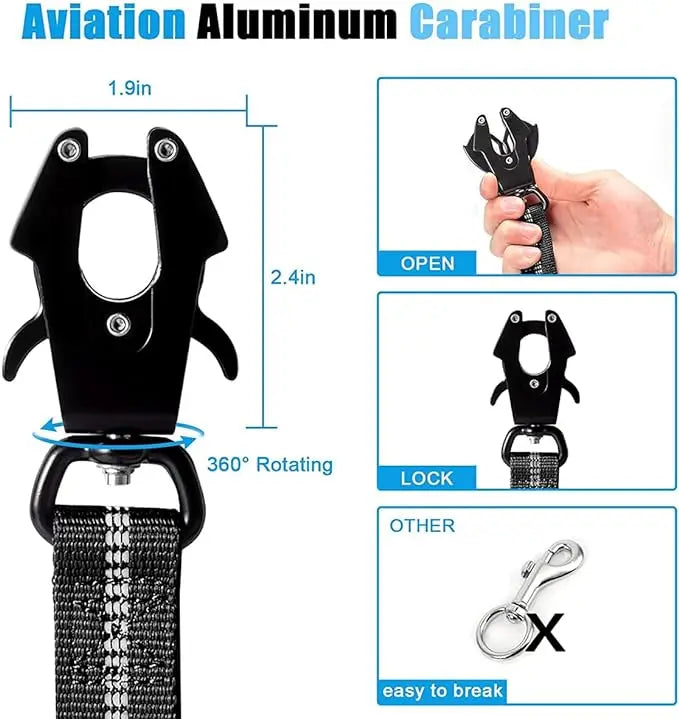 3-in-1 Shock-Absorbing Bungee Leash