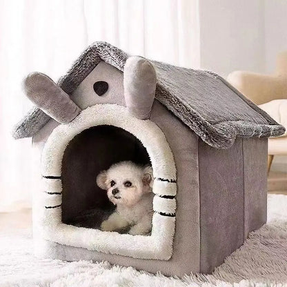Cosy Indoor Dog House Tent with Washable Cushion
