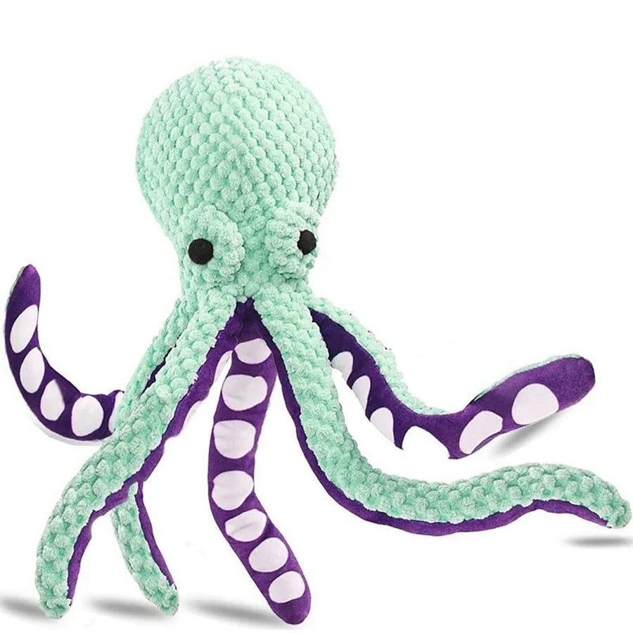Soft Plush Squeaky Octopus