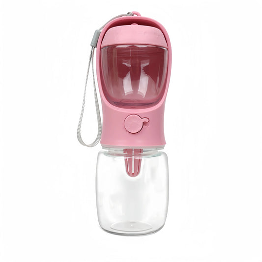 Portable Dog Water Bottle with Food Container