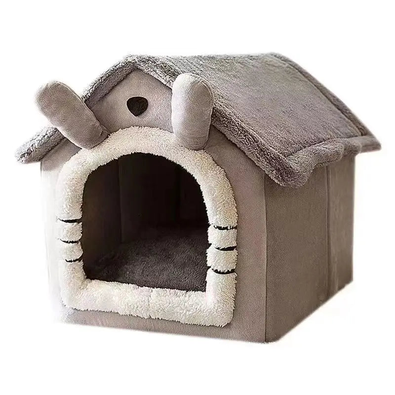 Cosy Indoor Dog House Tent with Washable Cushion