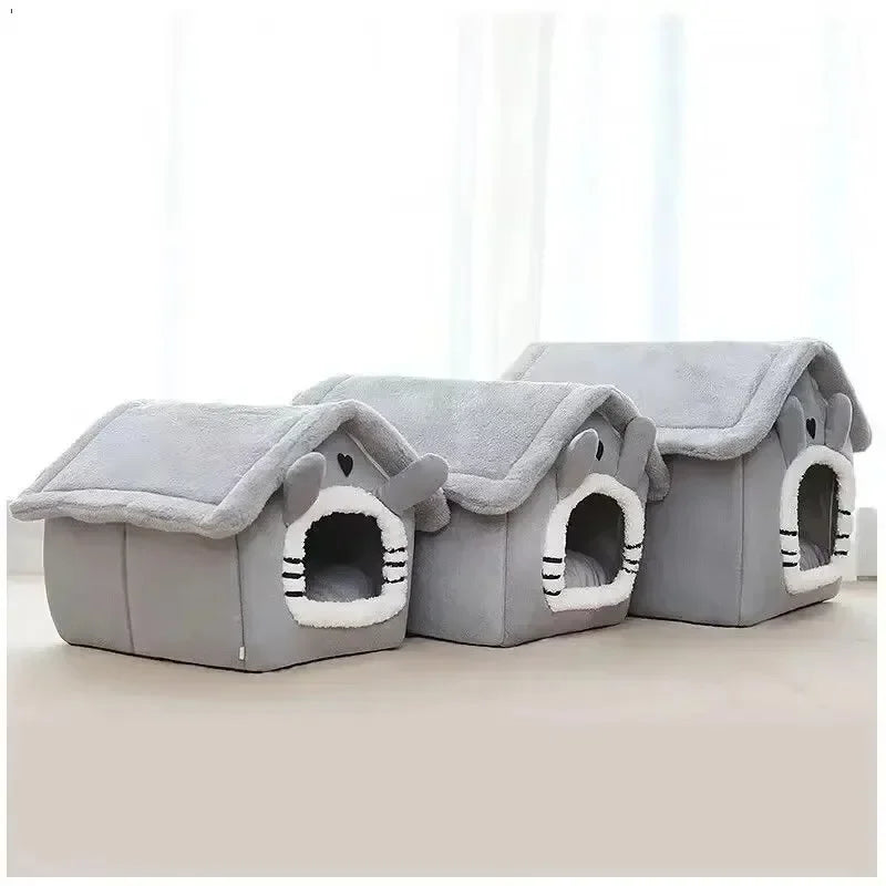 Cosy Indoor Dog House Tent with Washable Cushion