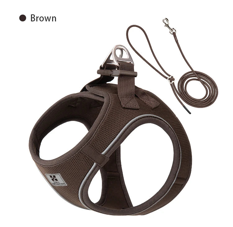 Adjustable Reflective Dog Harness & Lead Set