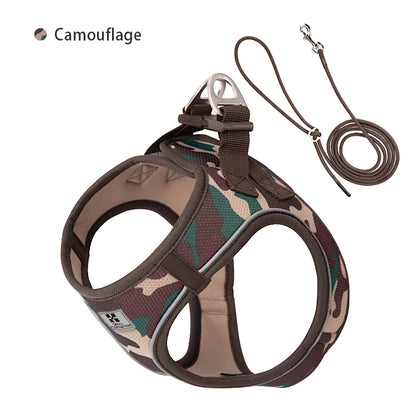 Adjustable Reflective Dog Harness & Lead Set