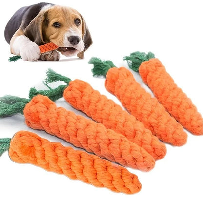 Handmade Cotton Rope Carrot Toy