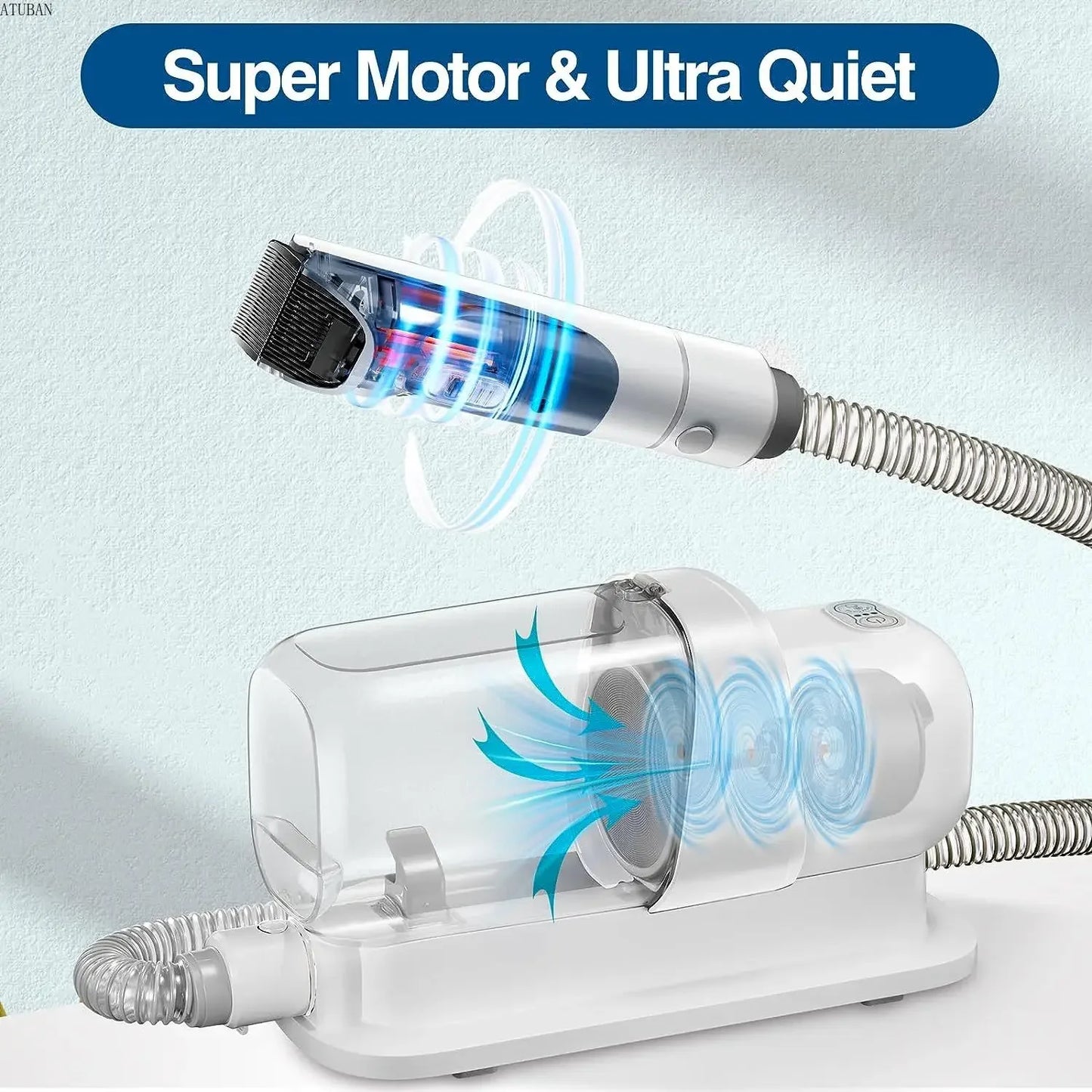 5-in-1 Pet Grooming Vacuum Kit