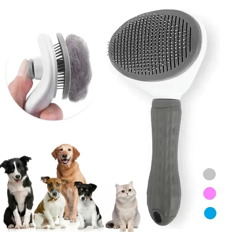 Self-Cleaning Grooming Brush