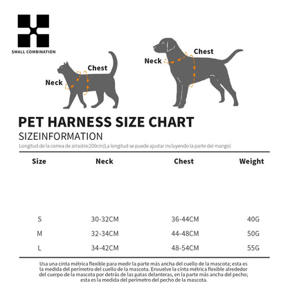 Adjustable Reflective Dog Harness & Lead Set