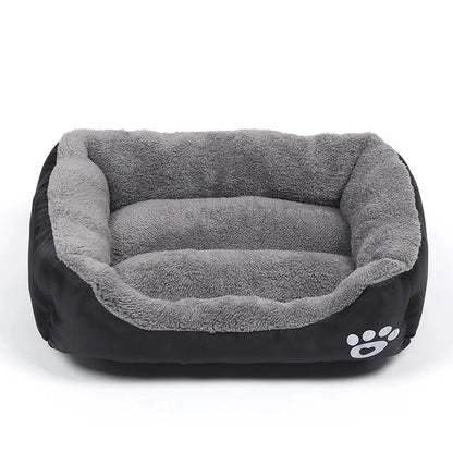 Soft Square Dog Sofa Bed — Warm & Washable