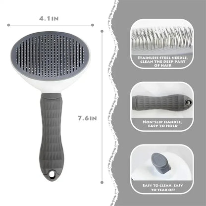 Self-Cleaning Grooming Brush
