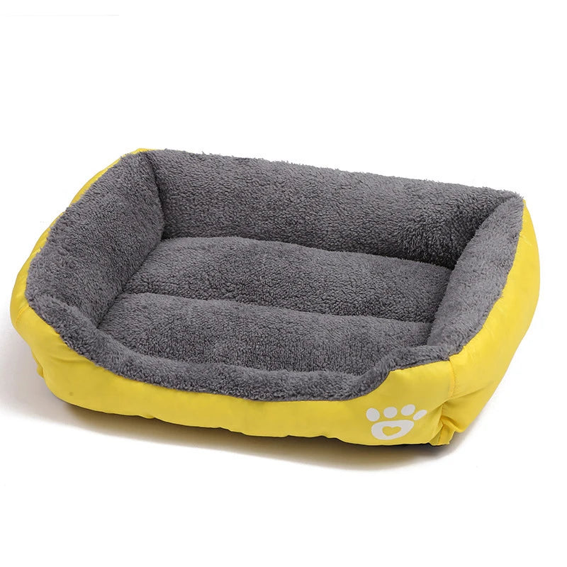 Soft Square Dog Sofa Bed — Warm & Washable