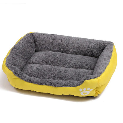 Soft Square Dog Sofa Bed — Warm & Washable