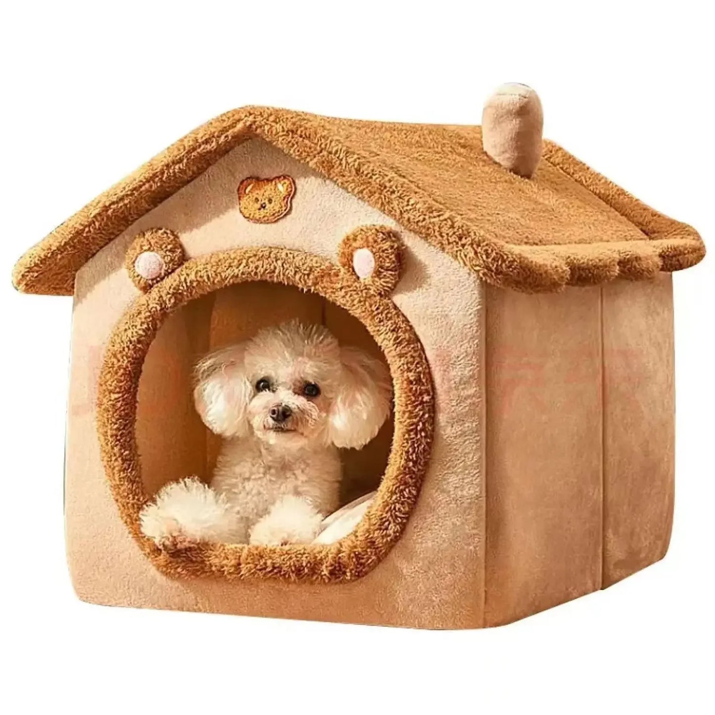 Cosy Indoor Dog House Tent with Washable Cushion
