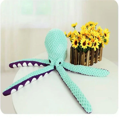 Soft Plush Squeaky Octopus
