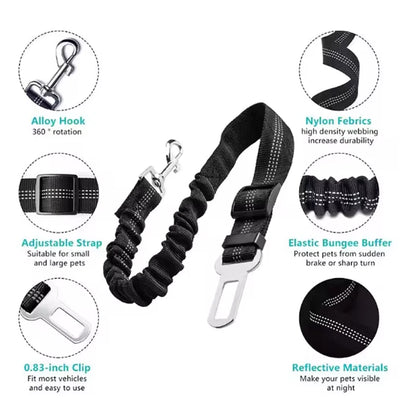 Elastic Dog Car Safety Belt