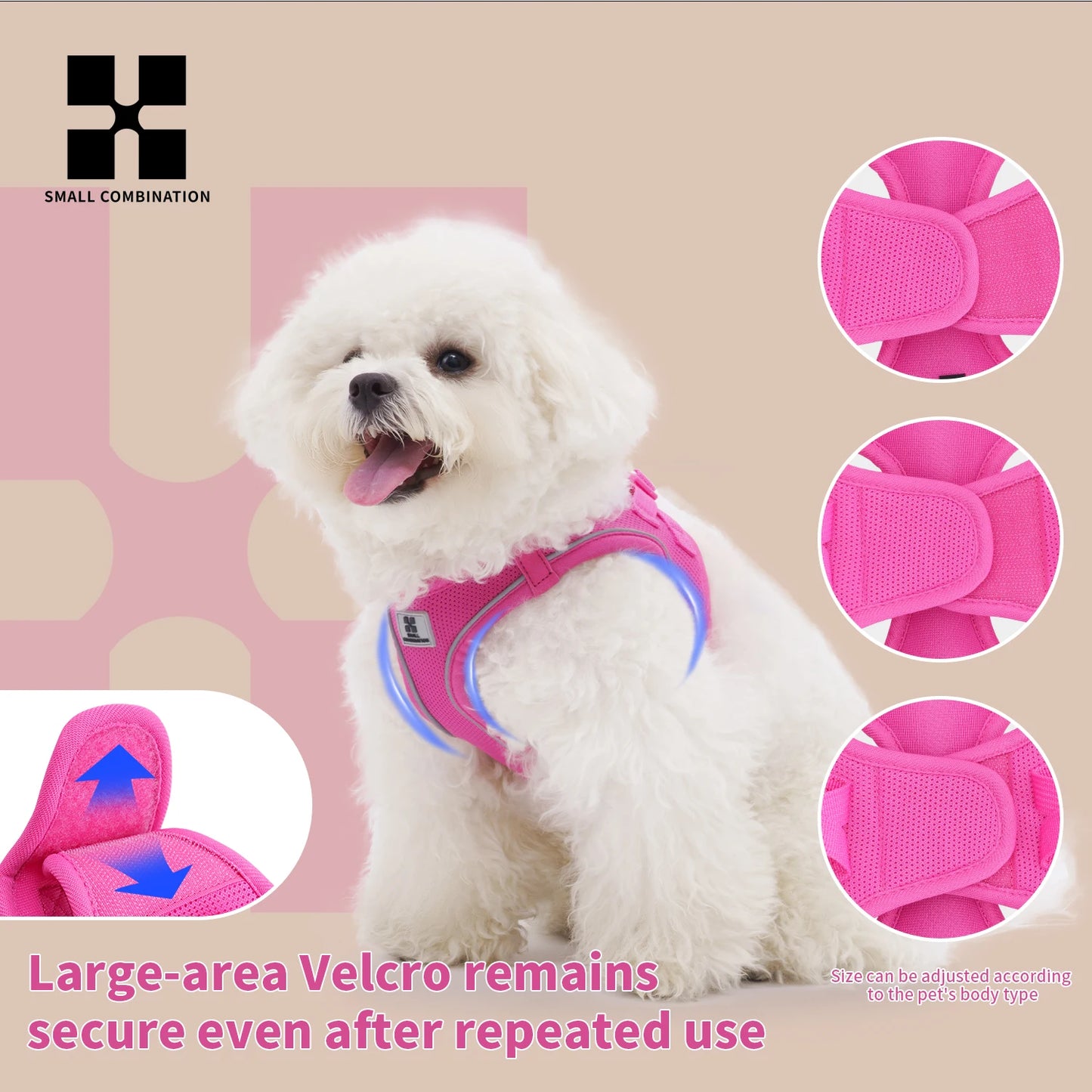 Adjustable Reflective Dog Harness & Lead Set