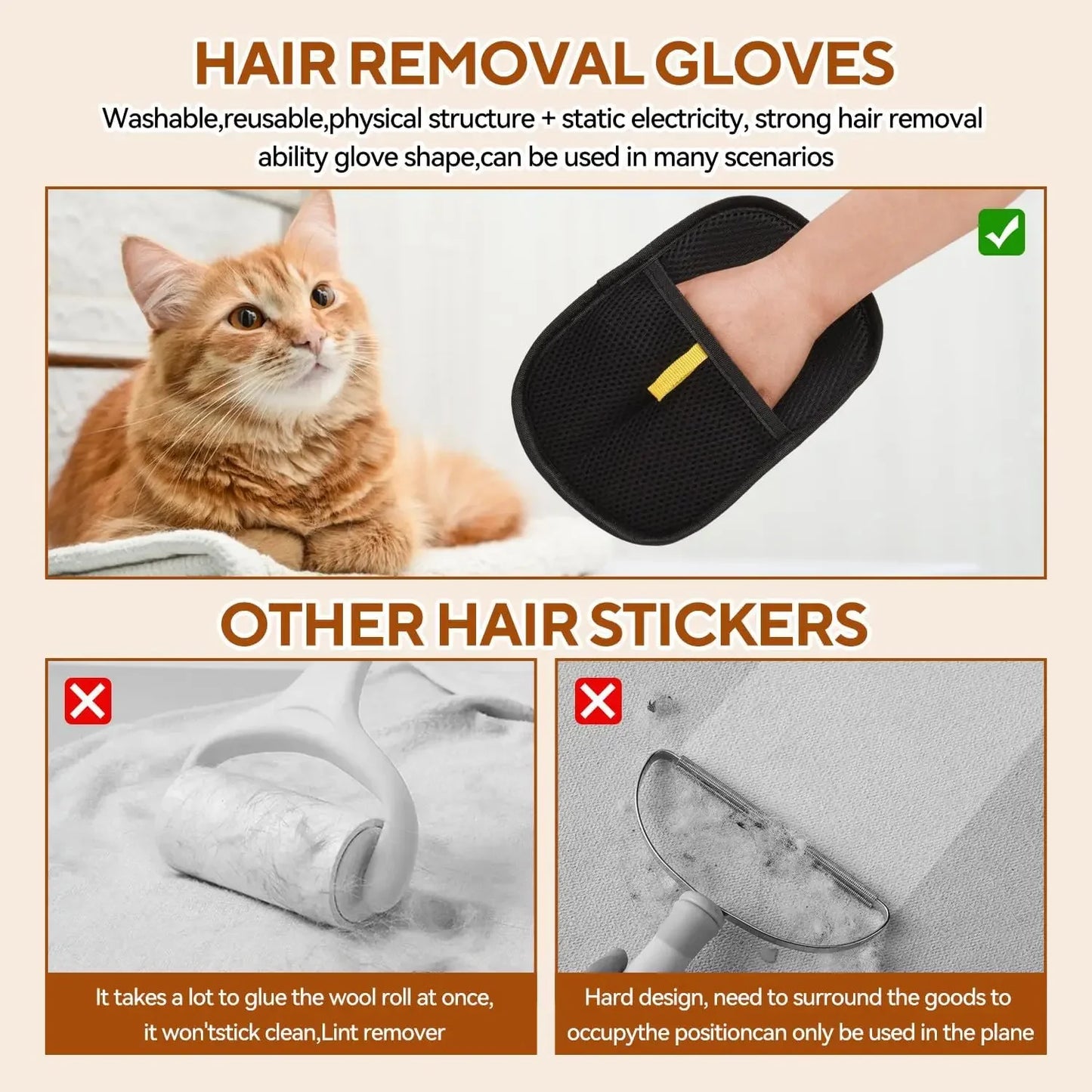 FurSweep Grooming Gloves