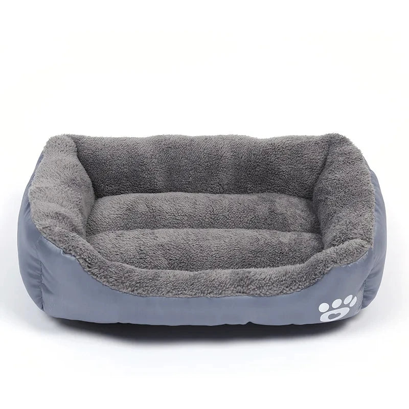 Soft Square Dog Sofa Bed — Warm & Washable
