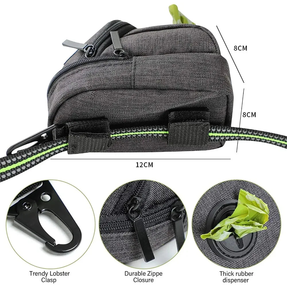 Dog Treat Pouch with Poo Bag Dispenser