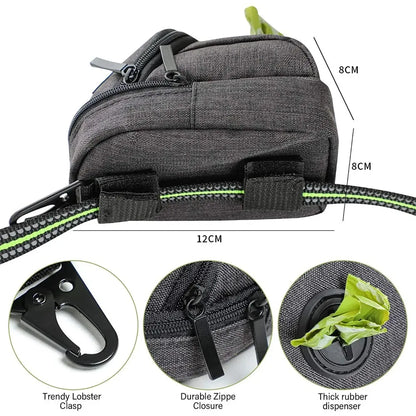 Dog Treat Pouch with Poo Bag Dispenser
