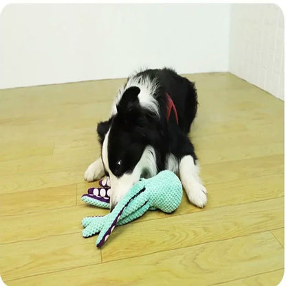 Soft Plush Squeaky Octopus