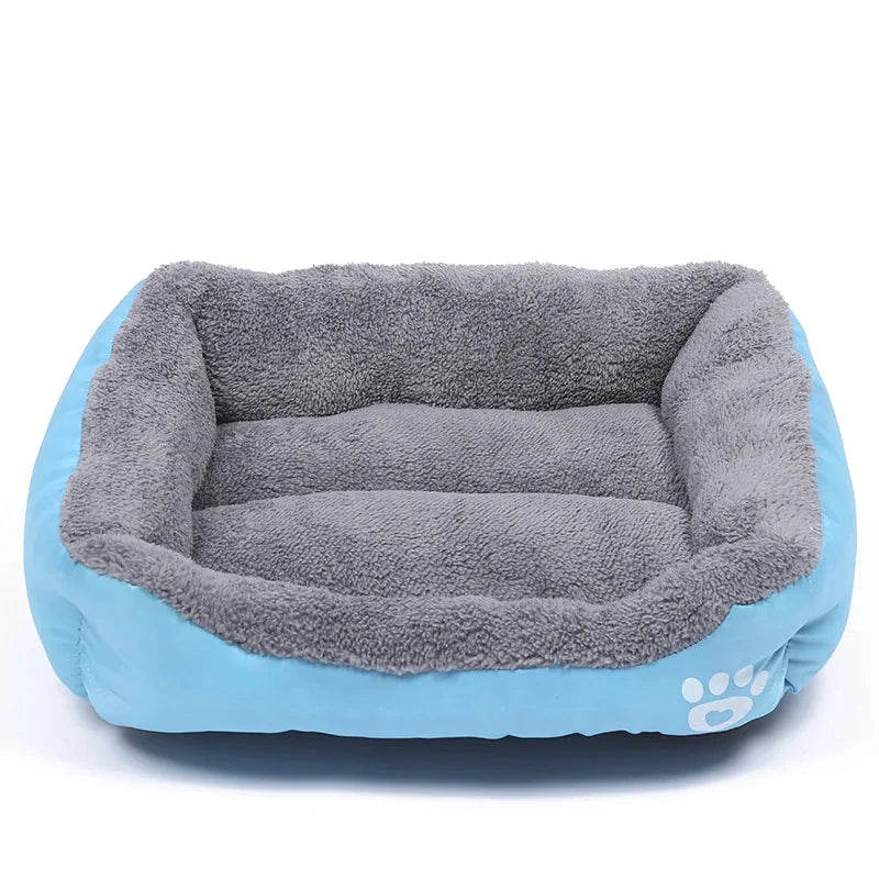 Soft Square Dog Sofa Bed — Warm & Washable