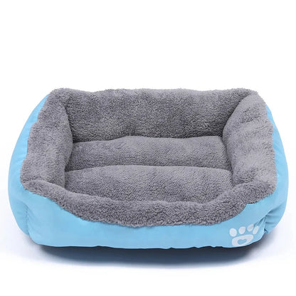 Soft Square Dog Sofa Bed — Warm & Washable