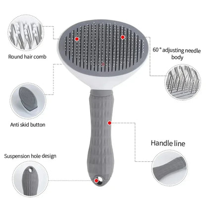 Self-Cleaning Grooming Brush